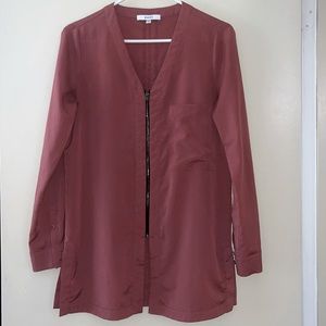 Mauve zip up tunic